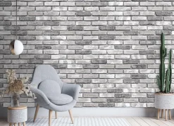Tapete 'Grey Masonry'