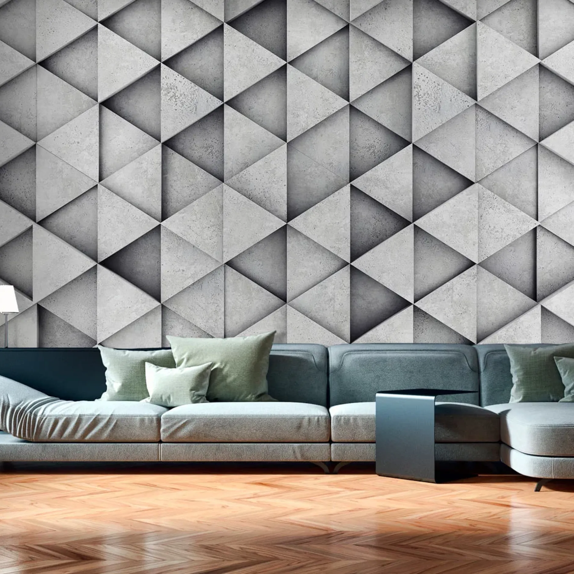 Tapete 'Grey Triangles'