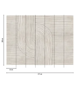 Tapete 'Groovy Lines' 371x280cm