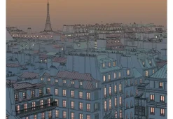 Tapete 'Guten Abend Paris!'