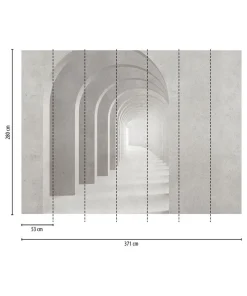 Tapete 'Infinite Arcs' 371x280cm