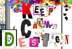 Tapete 'Keep Calm and Design'