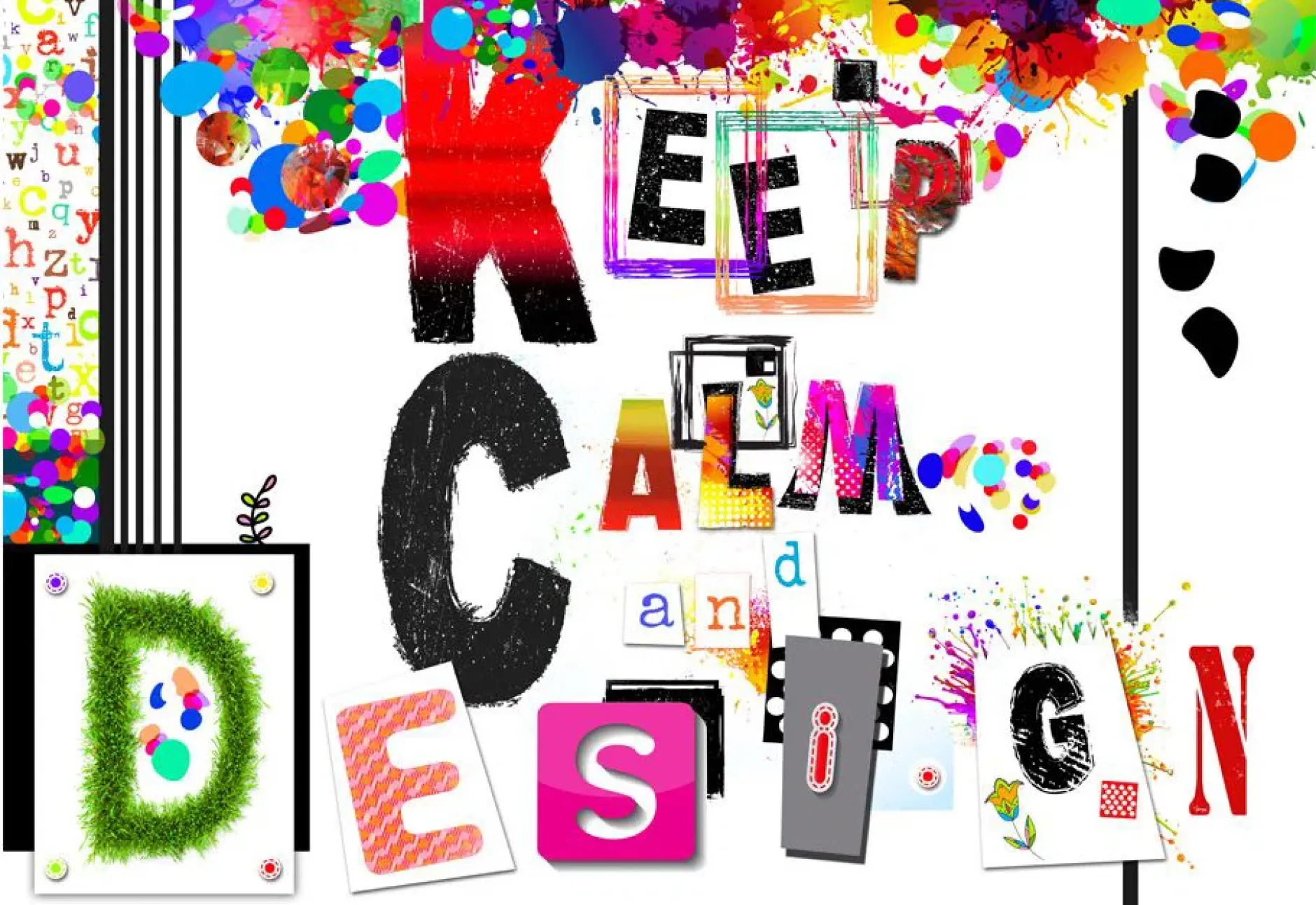 Tapete 'Keep Calm and Design'