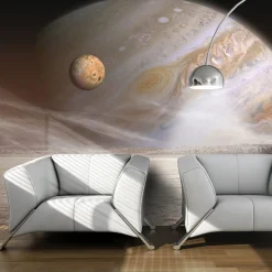 Tapete 'Kleiner und großer Planet'