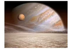 Tapete 'Kleiner und großer Planet'