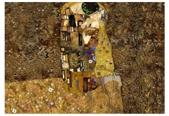 Tapete 'Klimt inspiration - Golden Kiss'