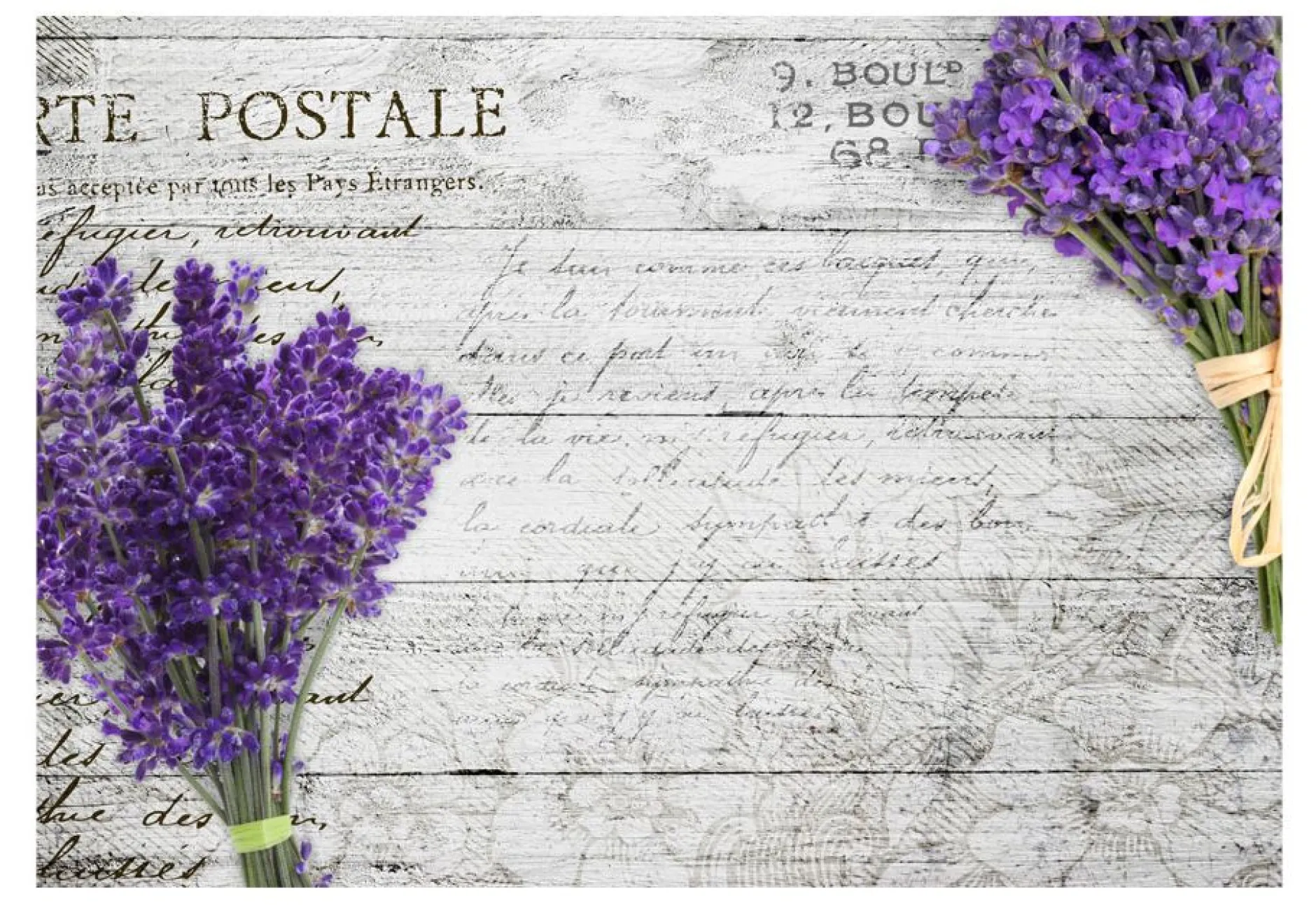 Tapete 'Lavender postcard'