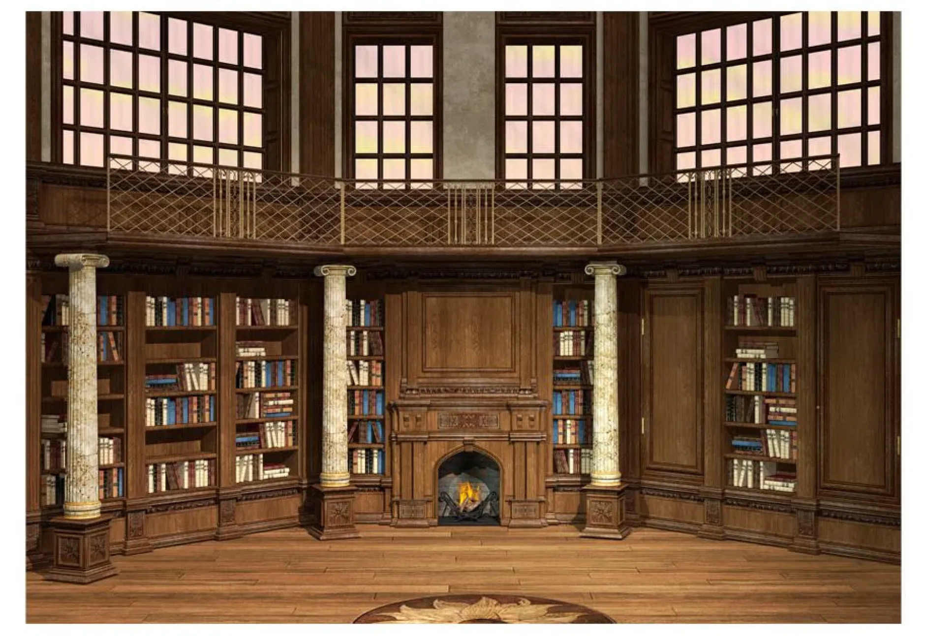 Tapete 'Library of Dreams'