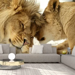 Tapete 'Lion Tenderness'