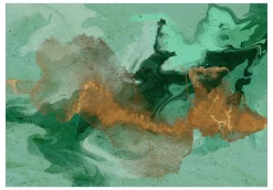 Tapete 'Malachite Play'