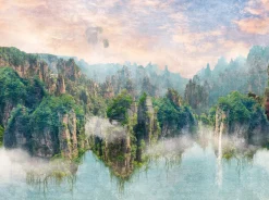 Tapete 'Misty Peaks' 371x280cm