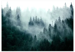 Tapete 'Mountain Forest (Dark Green)'