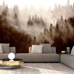 Tapete 'Mountain Forest (Sepia)'