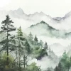 Tapete 'Mystic Fogscape' 371x280cm