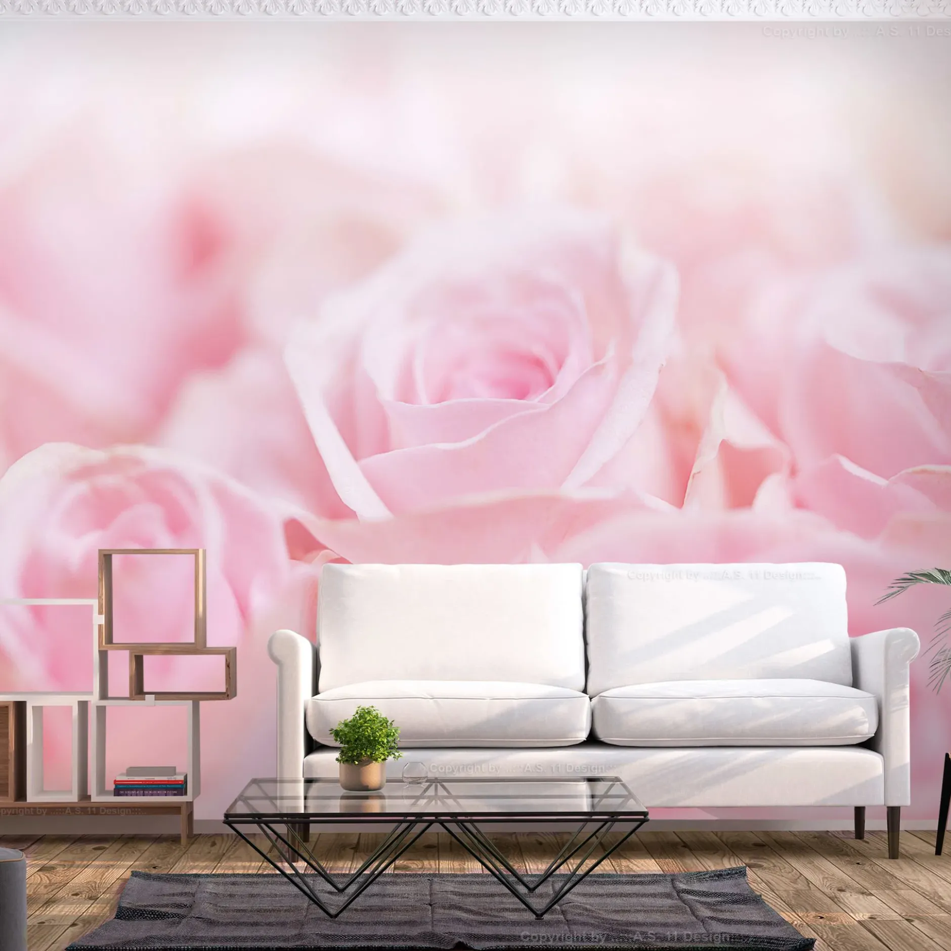 Tapete 'Ocean of Roses'