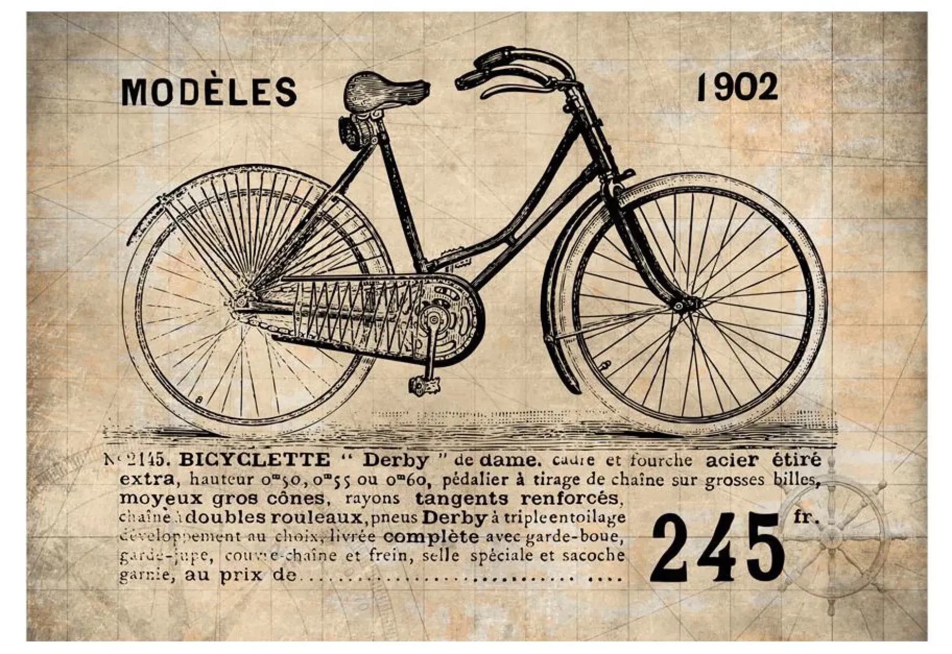Tapete 'Old School Bicycle'