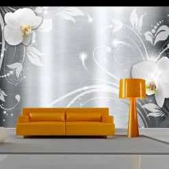 Tapete 'Orchids on steel'