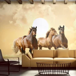 Tapete 'Pferde im Galopp'