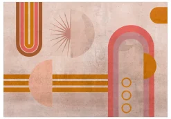 Tapete 'Pink Arcs'