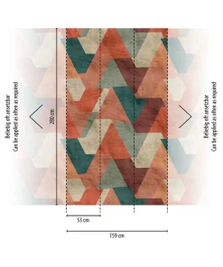 Tapete 'Retro Geometric' 159x280cm