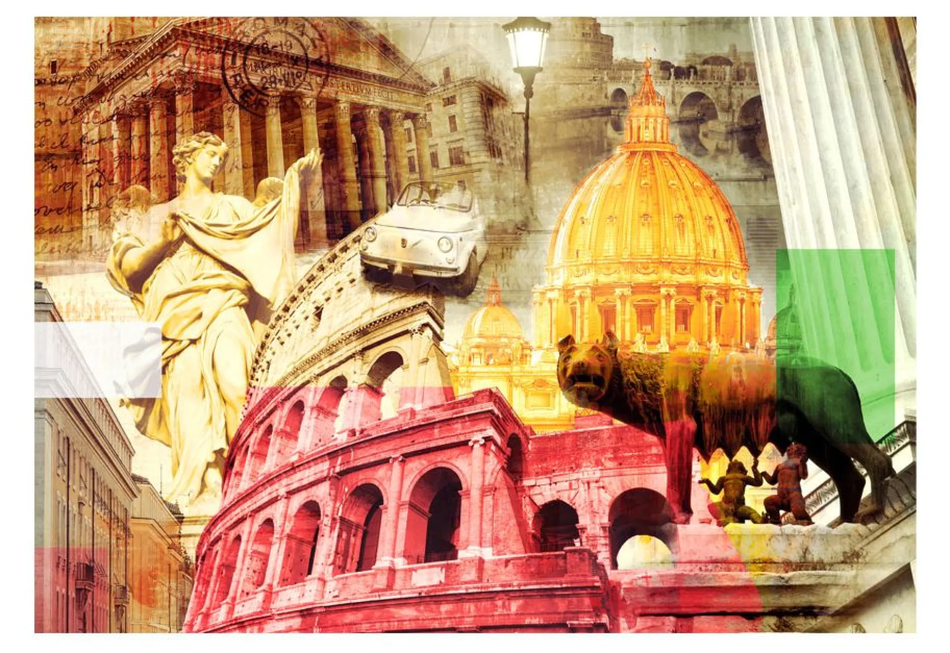 Tapete 'Rom - Collage'