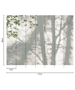 Tapete 'Shadow Leaves' 371x280cm