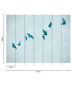 Tapete 'Skyward Flight' 371x280cm