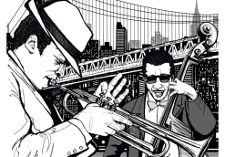 Tapete 'Smooth Saxophone Beats'