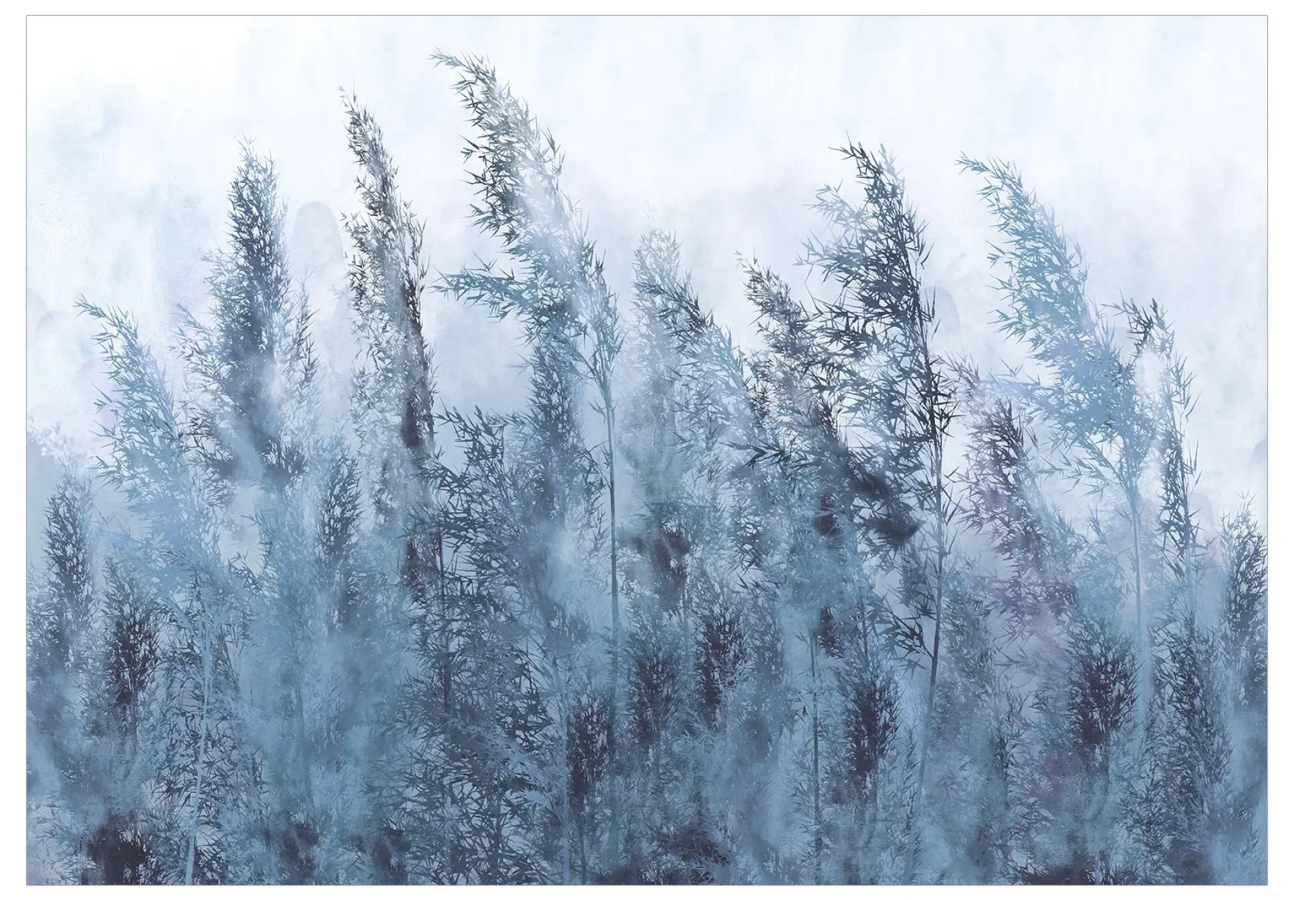 Tapete 'Tall Grasses - Grey'
