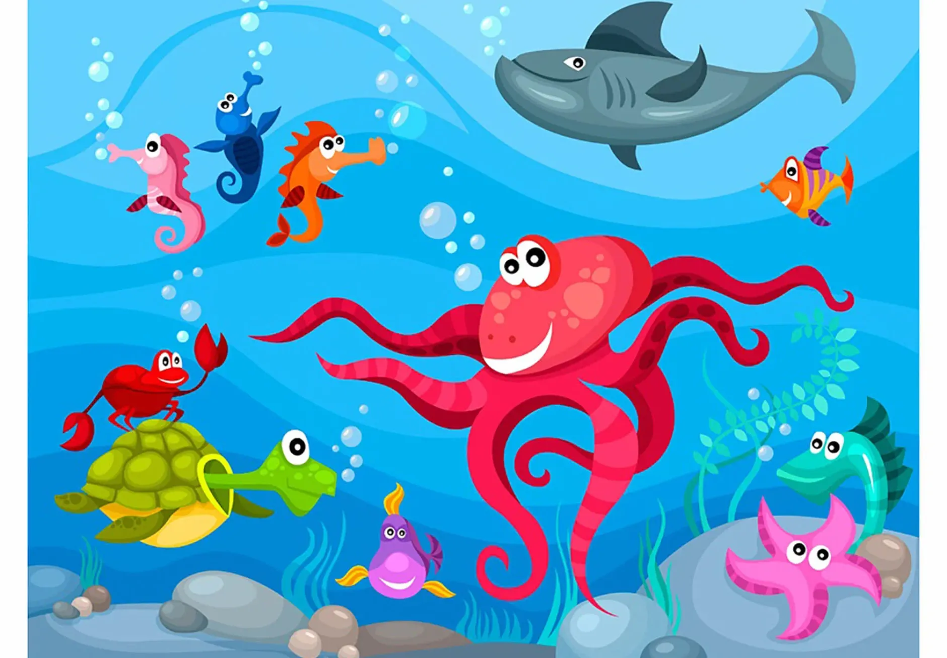 Tapete 'Unter Wasser'