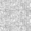 Tapete 'Urban Sketch' 159x280cm