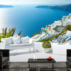 Tapete 'View on Santorini'