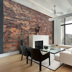 Tapete 'Vintage Wall (Red Brick)'