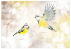 Tapete 'Watercolor Tit - Third Variant'