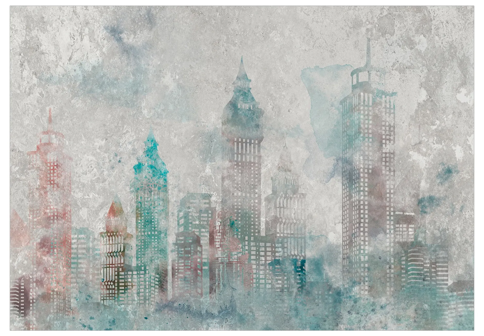 Tapete 'Watercolour City'