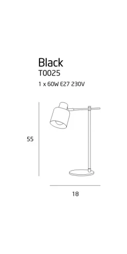 Tischlampe 'Black'