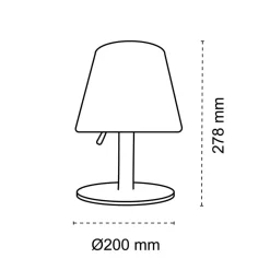 Tischlampe 'Silver S'
