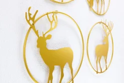 Wanddeko Metall 'A Deer's Life' 86x72x5,5cm