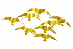 Wanddeko Metall 'Apollons Sonnenvögel' 121x53x6cm
