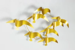 Wanddeko Metall 'Apollons Sonnenvögel' 121x53x6cm