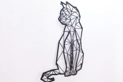 Wanddeko Metall 'Auf leichten Pfoten' 87x61x2cm
