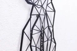 Wanddeko Metall 'Auf leichten Pfoten' 87x61x2cm