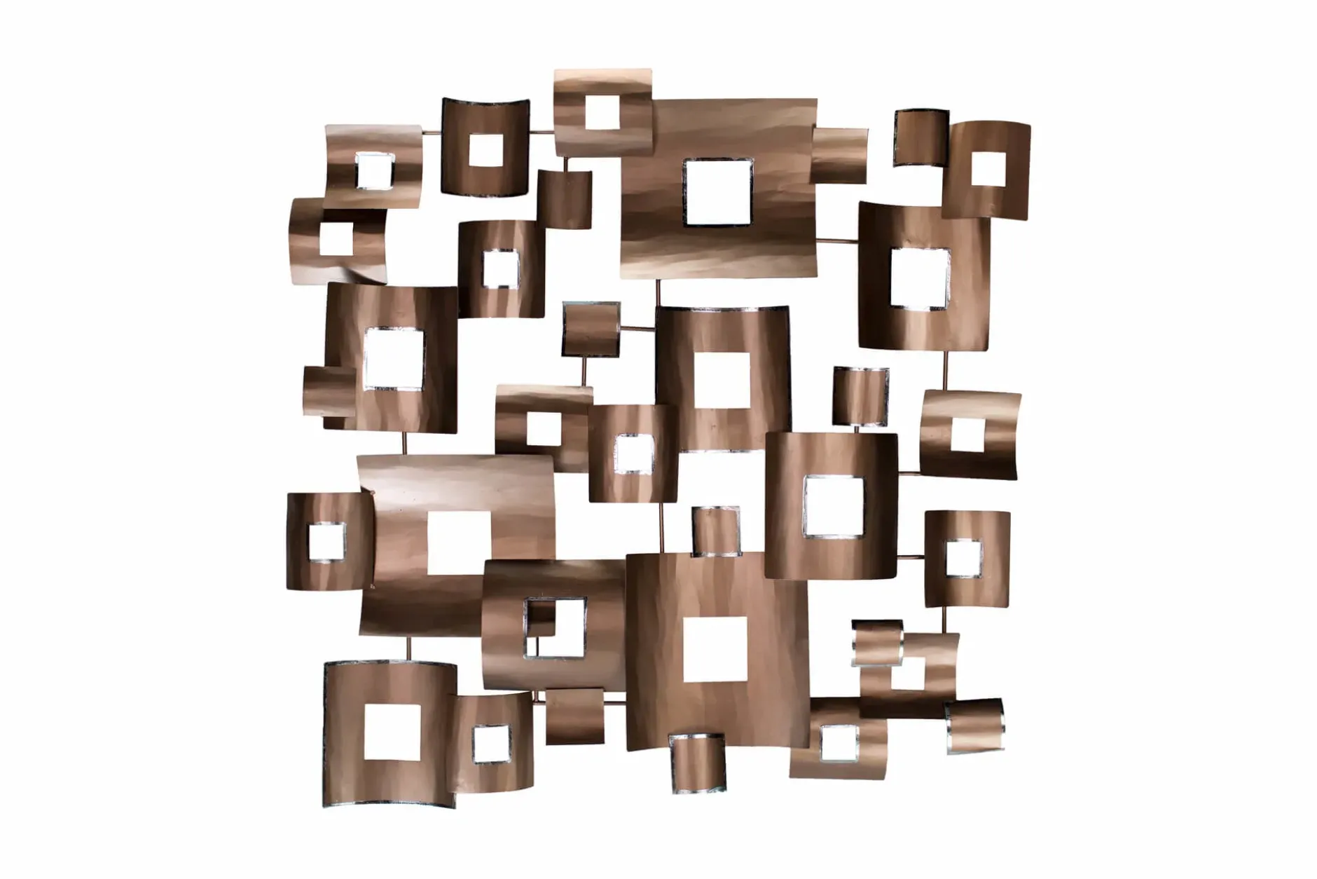 Wanddeko Metall 'Clockwork' 100x100x6cm