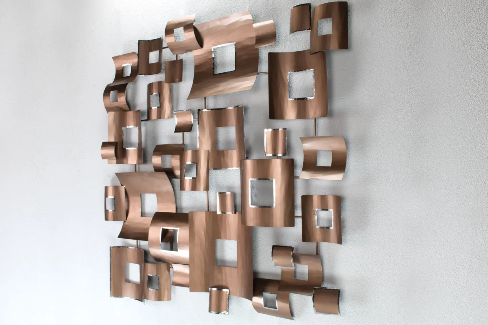 Wanddeko Metall 'Clockwork' 100x100x6cm
