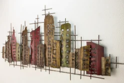 Wanddeko Metall 'Complex Entity' 126x54x5cm