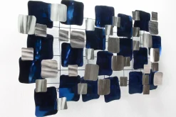 Wanddeko Metall 'Der Wintersturm' 117x65x6cm