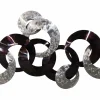 Wanddeko Metall 'Dialog der Kreise' 124x72x8cm