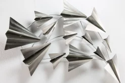 Wanddeko Metall 'Flug in die Freiheit' 126x54x5cm