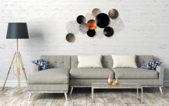 Wanddeko Metall 'Galactic Space' 125x64x7cm