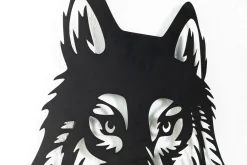 Wanddeko Metall 'Geschichte des Wolfs' 68x82x2cm